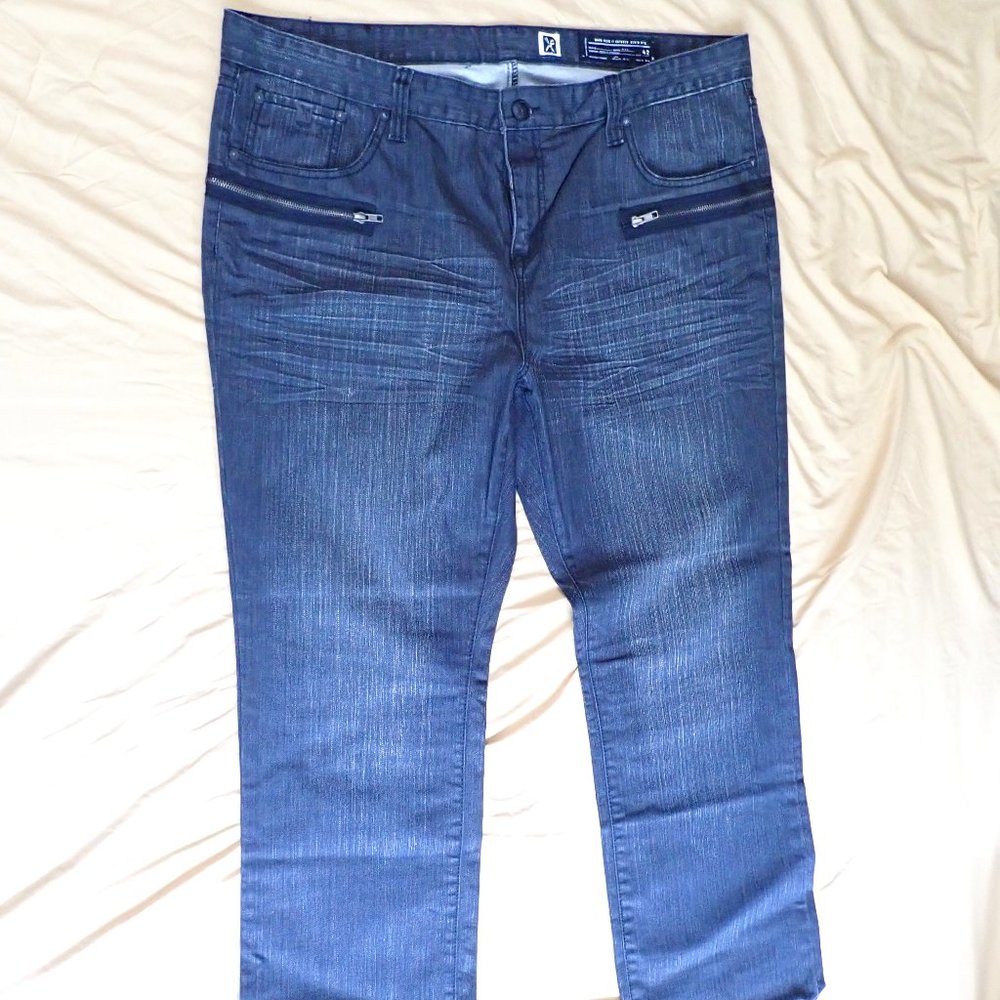 Marc Ecko Men's 42w/31l Jeans/Zippers Around/Ny/B… - image 2